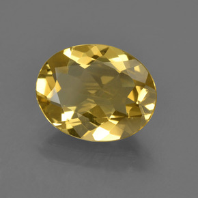Berilo dorado dorado natural de 2,58 ct, corte óvalo, VS