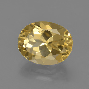 Berilo dorado oro natural de 3,35 ct, corte óvalo, VVS-VS