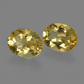 Gemas de Berilo Dorado Dorado amarillo natural de  ct, Corte Óvalo, VVS