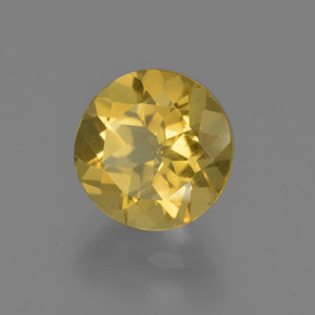 Berilo Dorado Dorado amarillo natural de 2.06 ct, Corte Redondo, VS