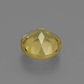 Berilo dorado oro natural de 2,04 ct, corte redondo, VS