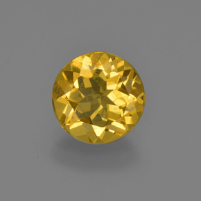 Berilo Dorado Dorado amarillo natural de 1.64 ct, Corte Redondo, VS