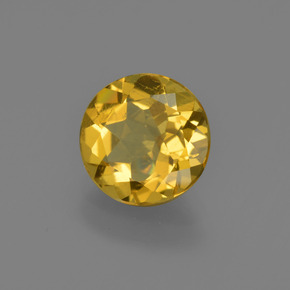 Berilo Dorado Dorado amarillo natural de 1.64 ct, Corte Redondo, VS