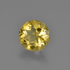 Berilo Dorado Dorado amarillo natural de 1.41 ct, Corte Redondo, VVS