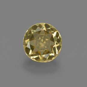 Berilo Dorado Dorado amarillo natural de 1.58 ct, Corte Redondo, VVS-VS