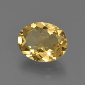 Berilo dorado dorado natural de 2,04 ct, corte óvalo, VS