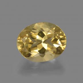 Berilo dorado dorado natural de 2,36 ct, corte óvalo, VVS-VS