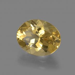 Berilo dorado dorado natural de 2,36 ct, corte óvalo, VVS-VS