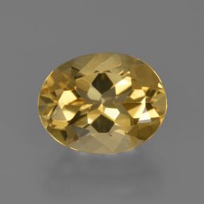 Berilo dorado amarillo natural de 2,66 ct, corte óvalo, VVS