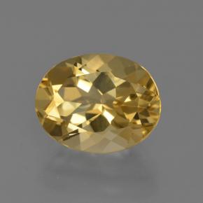 Berilo dorado amarillo natural de 2,66 ct, corte óvalo, VVS