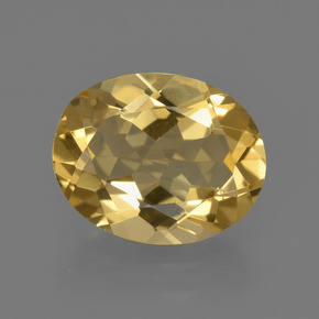 Berilo dorado amarillo natural de 2,29 ct, corte óvalo, VVS