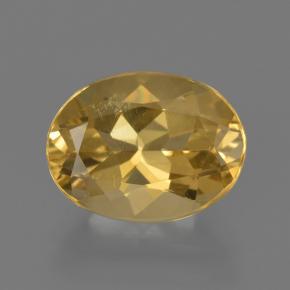 Berilo dorado dorado natural de 2,27 ct, corte óvalo, VS