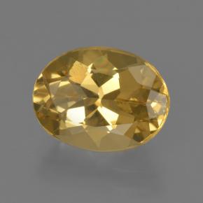 Berilo dorado dorado natural de 2,27 ct, corte óvalo, VS