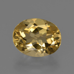 Berilo dorado oro natural de 2,50 ct, corte óvalo, VVS