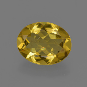 Berilo dorado amarillo natural de 2,09 ct, corte óvalo, VS