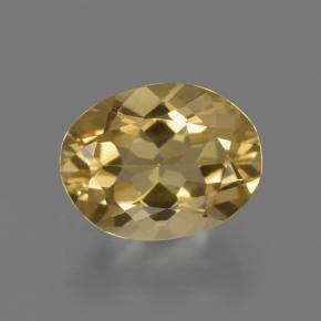 Berilo dorado dorado natural de 2,19 ct, corte óvalo, VVS