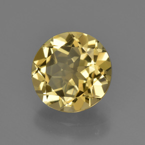 Berilo dorado oro natural de 2,17 ct, corte redondo, VVS-VS