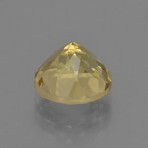 Berilo dorado oro natural de 2,06 ct, corte redondo, VVS