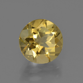 Berilo Dorado Dorado amarillo natural de 1.94 ct, Corte Redondo, VVS