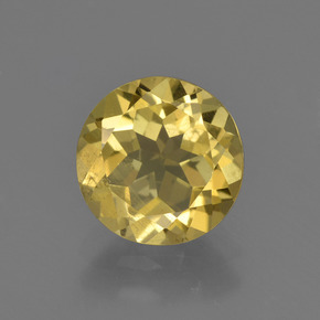 Berilo dorado oro natural de 1,67 ct, corte redondo, VS