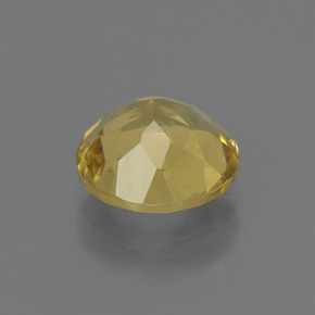 Berilo dorado oro natural de 1,67 ct, corte redondo, VS
