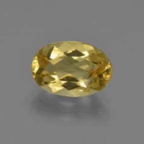 Berilo dorado dorado natural de 1,80 ct, corte óvalo, VVS