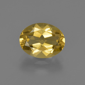 Berilo dorado amarillo natural de 1,84 ct, corte óvalo, VVS