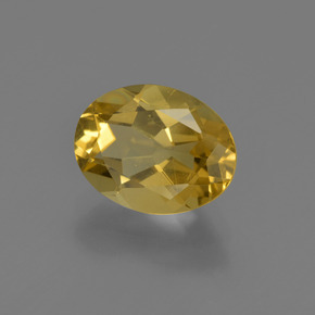 Berilo dorado amarillo natural de 1,84 ct, corte óvalo, VVS