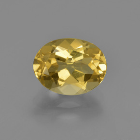 Berilo dorado dorado natural de 1,96 ct, corte óvalo, VS