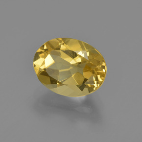 Berilo dorado dorado natural de 1,96 ct, corte óvalo, VS