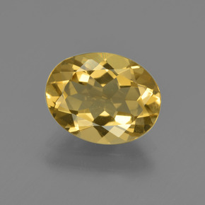 Berilo Dorado Dorado amarillo natural de 1.91 ct, Corte Óvalo, VVS