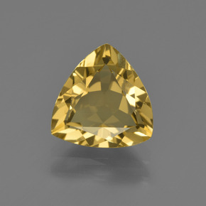 Berilo dorado oro natural de 1,89 ct, trillón, VVS
