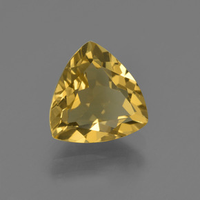 Berilo dorado oro natural de 1,89 ct, trillón, VVS