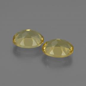 Gemas de berilo dorado amarillo natural de 3,67 ct, corte óvalo, VVS-VS