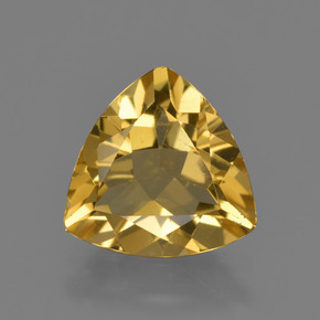 Berilo dorado oro natural de 1,87 ct, trillón, VS