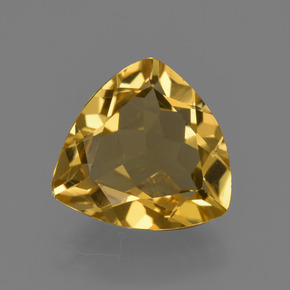 Berilo dorado oro natural de 1,90 ct, trillón, VS