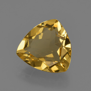 Berilo dorado oro natural de 1,90 ct, trillón, VS