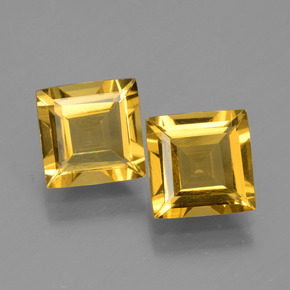 Gemas de berilo dorado oro natural de  ct, cuadrado, VVS-VS