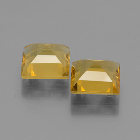Gemas de berilo dorado oro natural de  ct, cuadrado, VVS-VS