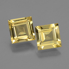 Gemas de berilo dorado oro natural de  ct, cuadrado, VVS-VS
