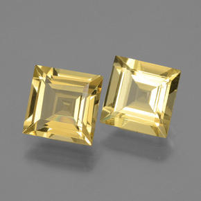Gemas de berilo dorado oro natural de  ct, cuadrado, VVS-VS