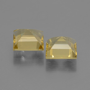 Gemas de berilo dorado oro natural de  ct, cuadrado, VVS-VS