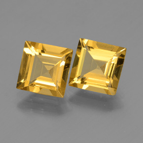 Gemas de berilo dorado dorado natural de 2,74 ct, cuadrado, VVS-VS