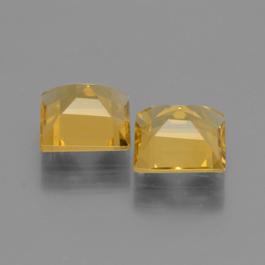 Gemas de berilo dorado dorado natural de 2,74 ct, cuadrado, VVS-VS