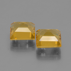 Gemas de berilo dorado amarillo natural de 3,10 ct, cuadrado, VVS-VS