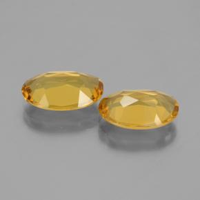 Gemas de berilo dorado dorado natural de 3,82 ct, corte óvalo, VVS-VS