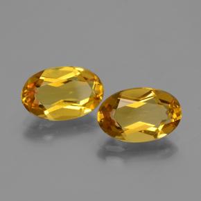 Gemas de berilo dorado naranja natural de 4,11 ct, corte óvalo, VVS-VS
