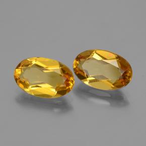 Gemas de berilo dorado naranja natural de 4,11 ct, corte óvalo, VVS-VS