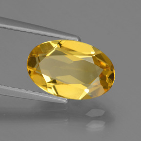 Berilo dorado oro natural de 2,07 ct, corte óvalo, VVS-VS