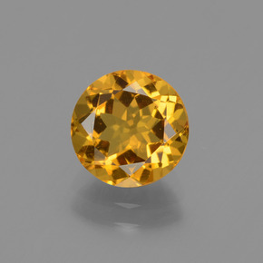 Berilo dorado oro natural de 1,66 ct, corte redondo, VVS-VS